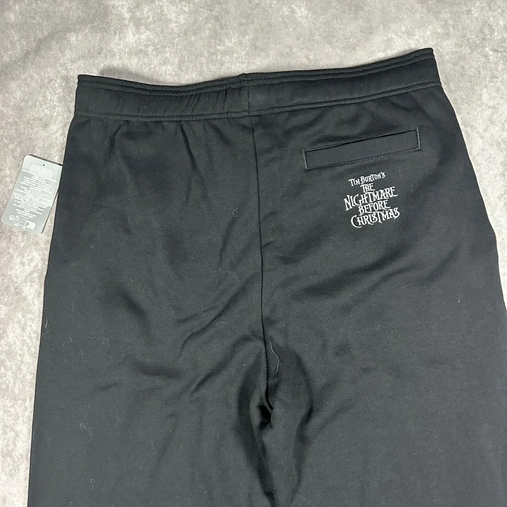 Disney Nightmare Before Christmas Jack Skellington Sweatpants Mens M Black NWT